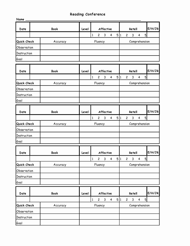 Conference Notes Template for Teachers Unique 29 Best Images About Conferring Notebooks On Pinterest