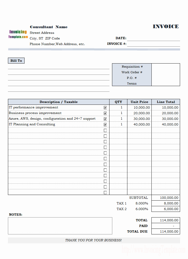 Consultant Invoice Template Excel Elegant Billing software Excel Free Download
