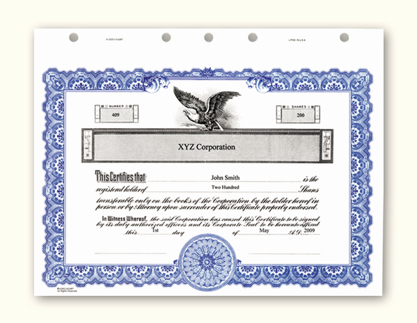 Corporate Stock Certificate Template Elegant Corporate Stock Certificates