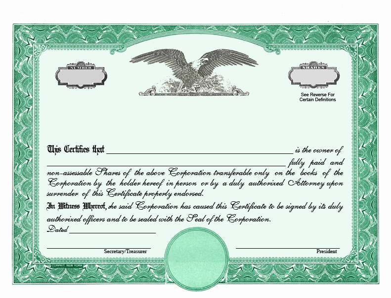 Corporate Stock Certificate Template Inspirational Stock Certificate Designs