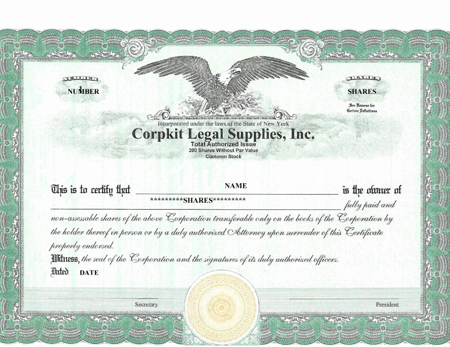Corporate Stock Certificate Template Lovely 40 Free Stock Certificate Templates Word Pdf Templatelab
