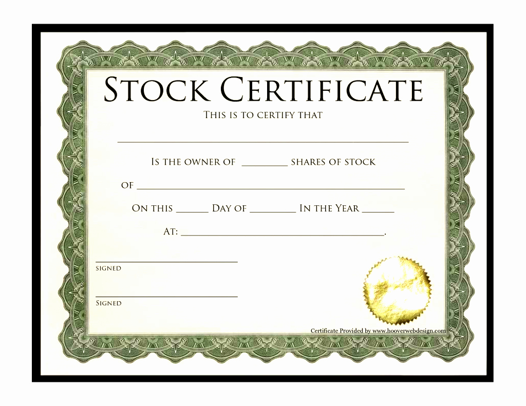 Corporate Stock Certificate Template Luxury Printable Stock Certificates Blank Gift Vouchers Templates