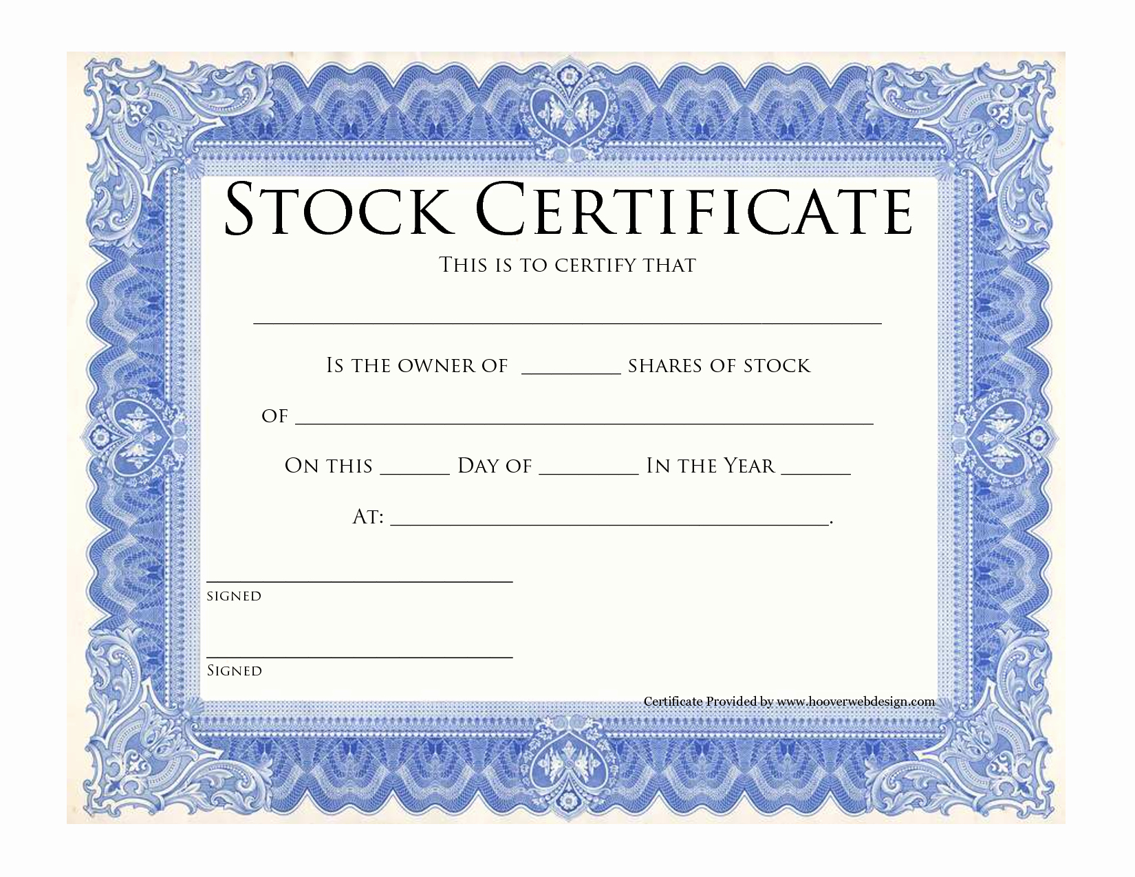 Corporate Stock Certificate Template Word Beautiful Blank Stock Certificate Template