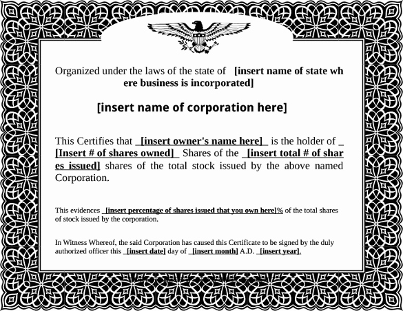 Corporate Stock Certificate Template Word Best Of 22 Stock Certificate Templates Word Psd Ai Publisher