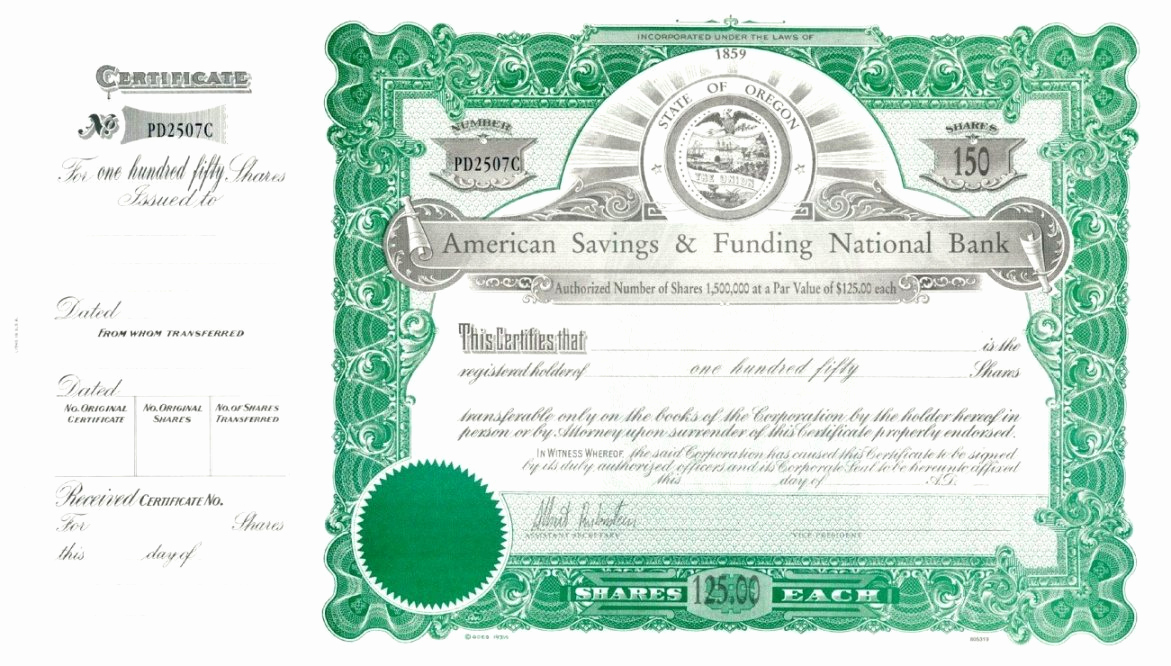 Corporate Stock Certificates Template Free Awesome Corporate Stock Certificate Template