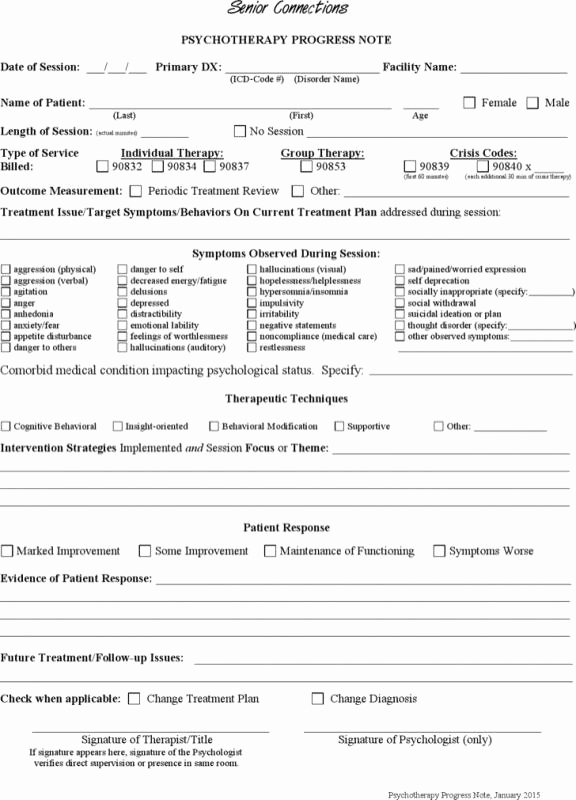 Counseling Session Notes Template Best Of soap Note Template Word