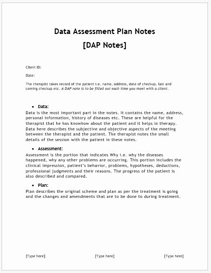 Counseling Session Notes Template Fresh Dap Notes Sheets Templates for Ms Word