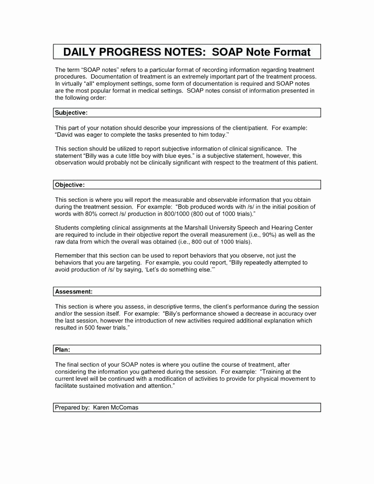 Counseling soap Note Template Elegant 4 5 Initial Counseling Examples