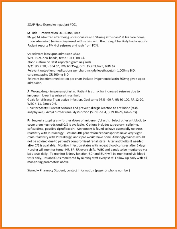 Counseling soap Note Template Elegant therapy Notes Template