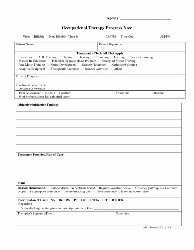 Counseling soap Note Template Fresh 10 Progress Note Templates Pdf