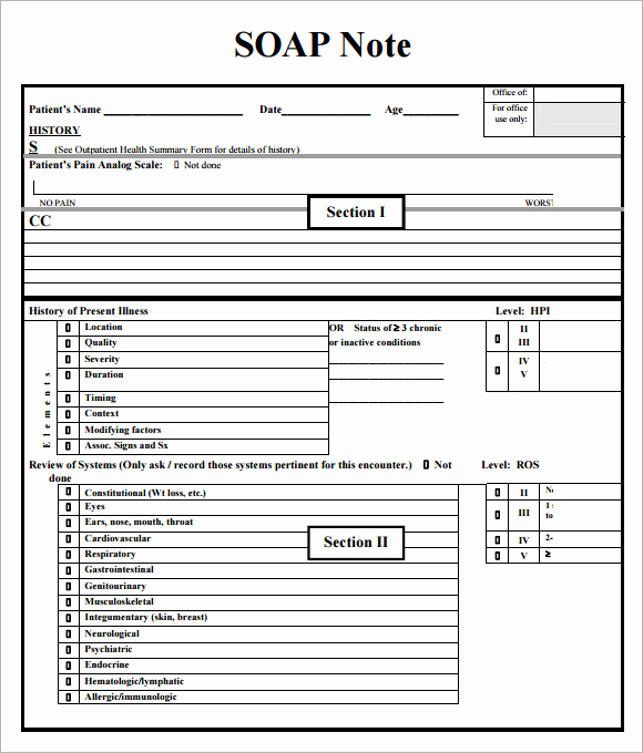 Counseling soap Note Template Fresh Template Gallery