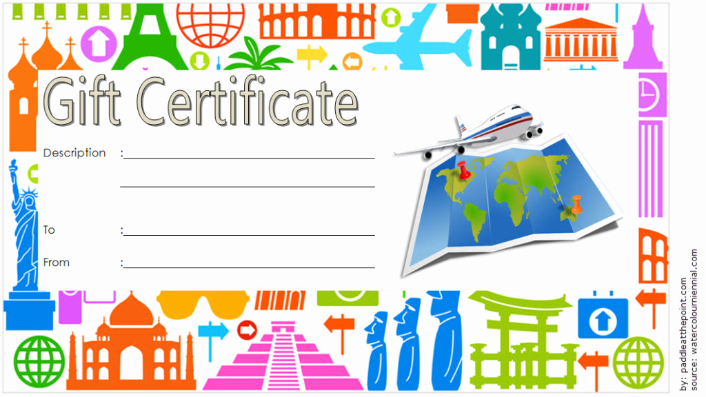 Cruise Gift Certificate Template Beautiful Travel Gift Certificate Editable [10 Modern Designs]