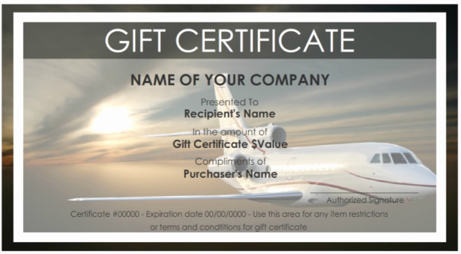 Cruise Gift Certificate Template Best Of Aeoraplane Travel Gift Certificate Pdf Free Download 9