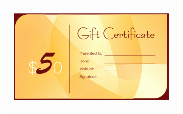 Custom Gift Certificate Template Elegant Business Gift Certificate Template 13 Free Word Pdf