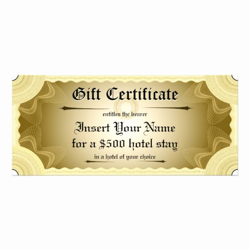 Custom Gift Certificate Template Free Fresh Gift Certificate Template Personalized Rack Card