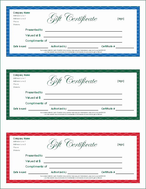 Custom Gift Certificate Template Free Fresh Printable T Certificates