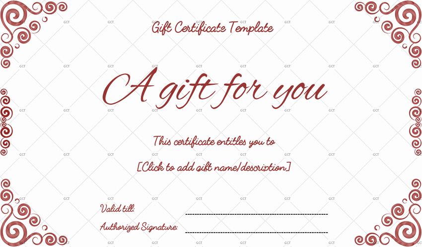 Custom Gift Certificate Template Free Fresh Sna Rounds Gift Certificate Template for Word