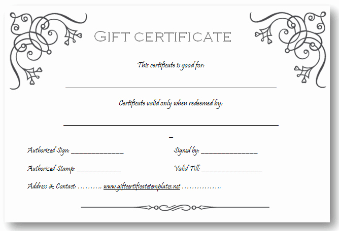 Custom Gift Certificate Template Inspirational Art Business T Certificate Template