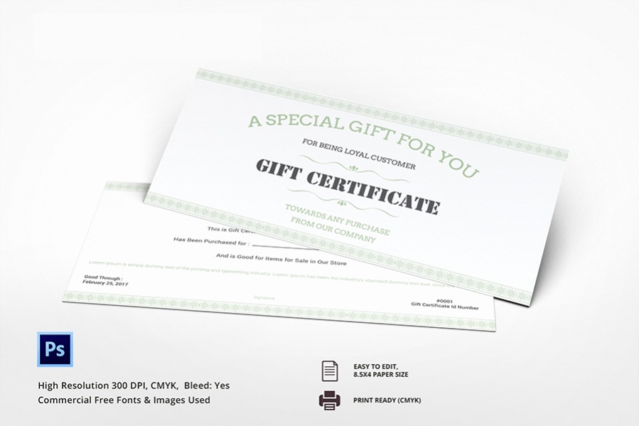 Custom Gift Certificate Template Luxury 7 Free Gift Certificate Spa Restaurant Travel