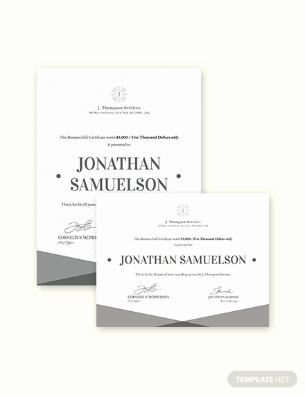 Custom Gift Certificate Template Unique Elegant Business Gift Certificate Templates Word