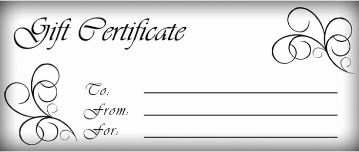 Customizable Gift Certificate Template Beautiful T Certificates Templates