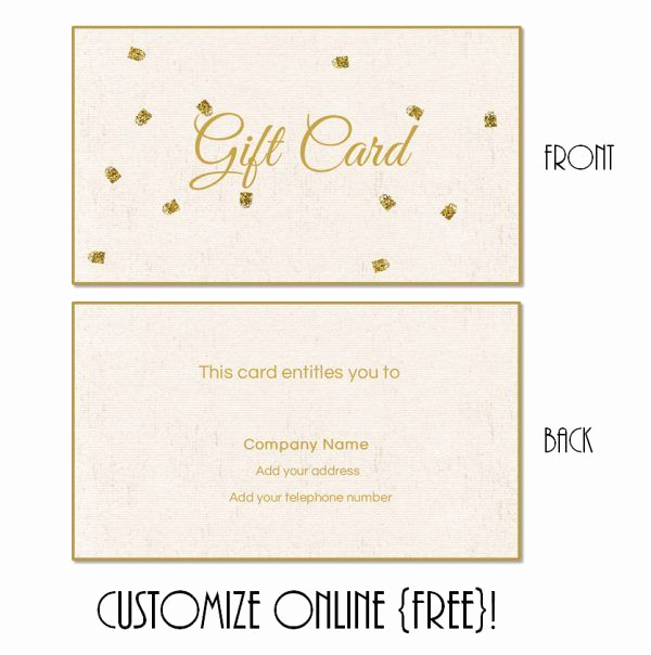 Customizable Gift Certificate Template Best Of Free Printable T Card Templates that Can Be Customized