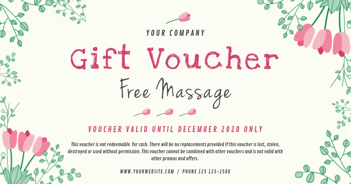 Customizable Gift Certificate Template Fresh Spa Gift Voucher Template