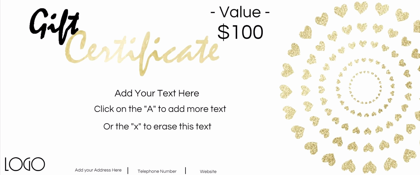 Customizable Gift Certificate Template New 22 Of Gift Template Certificate Able