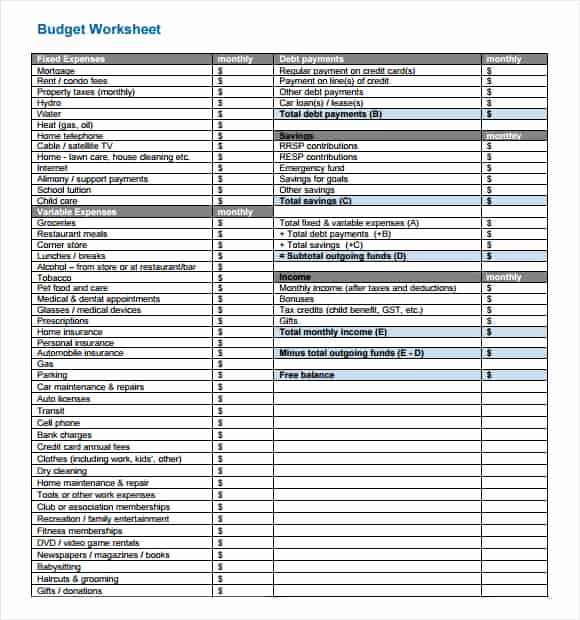 Daily Budget Template Excel Luxury 4 Daily Bud Spreadsheet Templates Excel Xlts