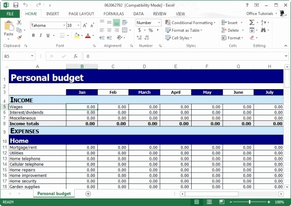 Daily Budget Template Excel Unique Free Personal Bud Planner Template for Excel