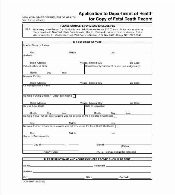 Death Certificate Template Word Best Of Sample Death Certificate Template – 11 Free Word Pdf