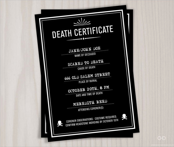 Death Certificate Template Word Luxury 9 Useful Sample Death Certificate Templates In Pdf