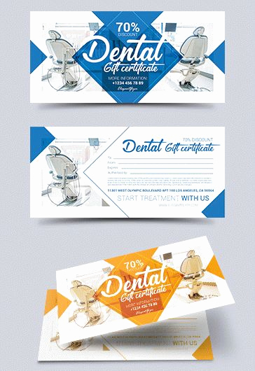 Dental Gift Certificate Template Beautiful Premium Gift Certificate Template