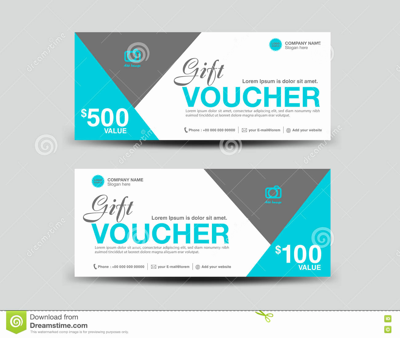 Dental Gift Certificate Template Lovely Blue Gift Voucher Template Flyer Design Polygon Background