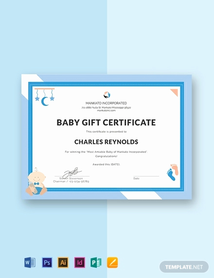 Dental Gift Certificate Template Luxury Free Baby Gift Certificate Template Word Doc