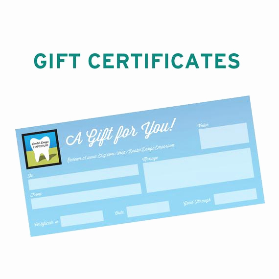 Dental Gift Certificate Template Unique Dental Fice Gift Certificate Template