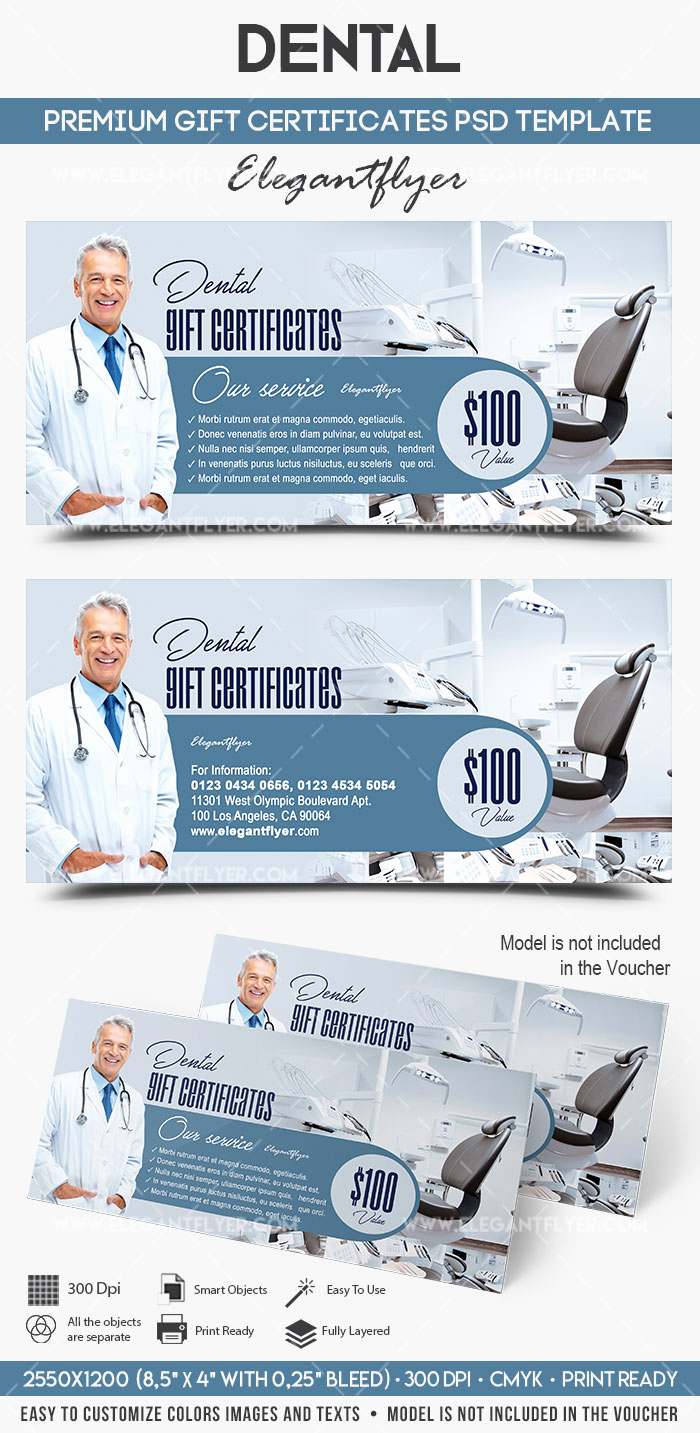 Dental Gift Certificate Template Unique Dental Gift Certificate Template – by Elegantflyer