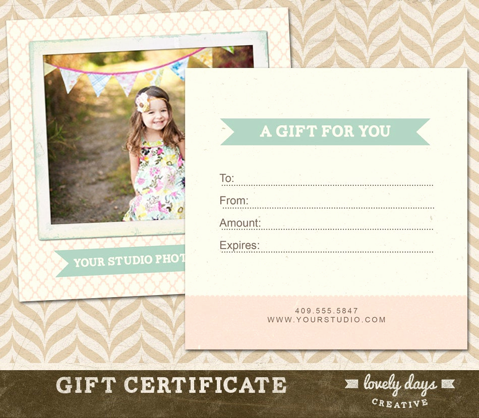 Dental Gift Certificate Template Unique Graphy Gift Certificate Template for Professional