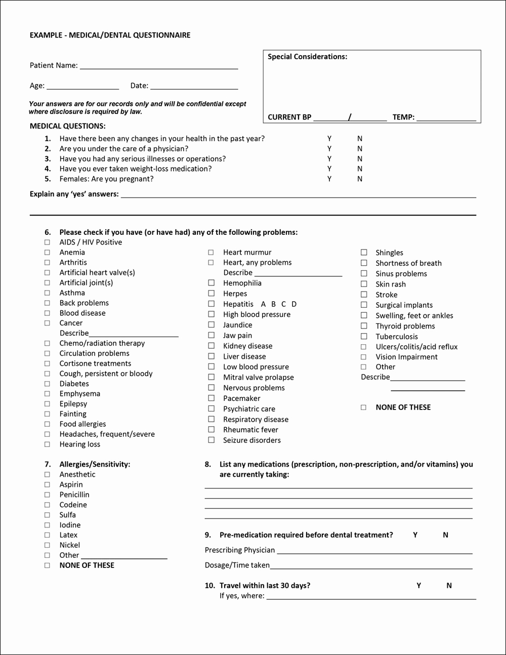 Dental Treatment Notes Template Unique Clinical Ponents Of the Dental Record