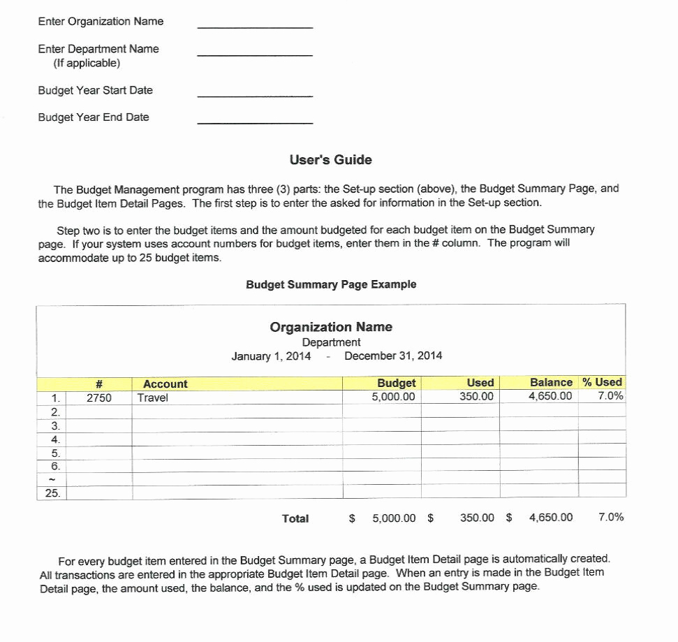 Department Budget Template Excel Lovely Home or Fice Bud Management Excel Template