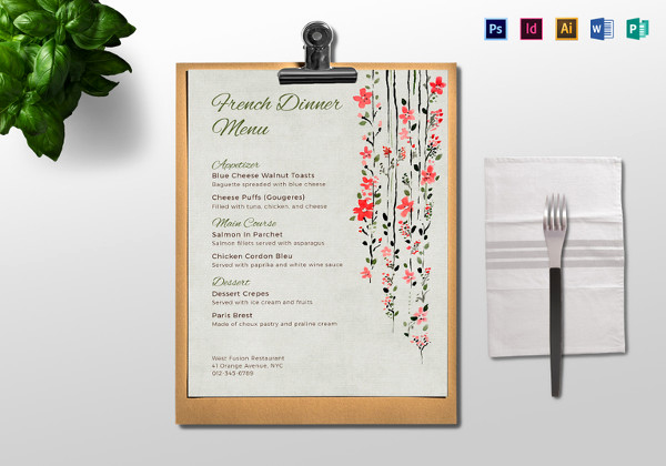 Dinner Menu Template Free Beautiful Dinner Menu Templates 35 Free Word Pdf Psd Eps