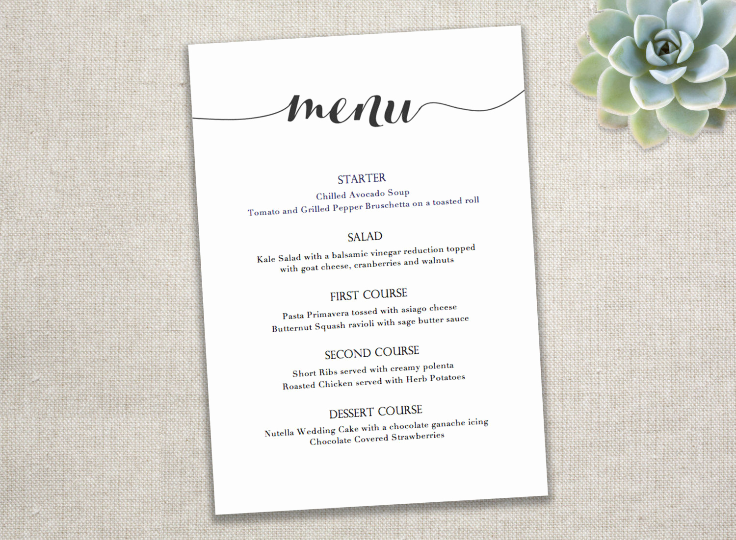 Dinner Menu Template Free Inspirational 10 event Menu Designs