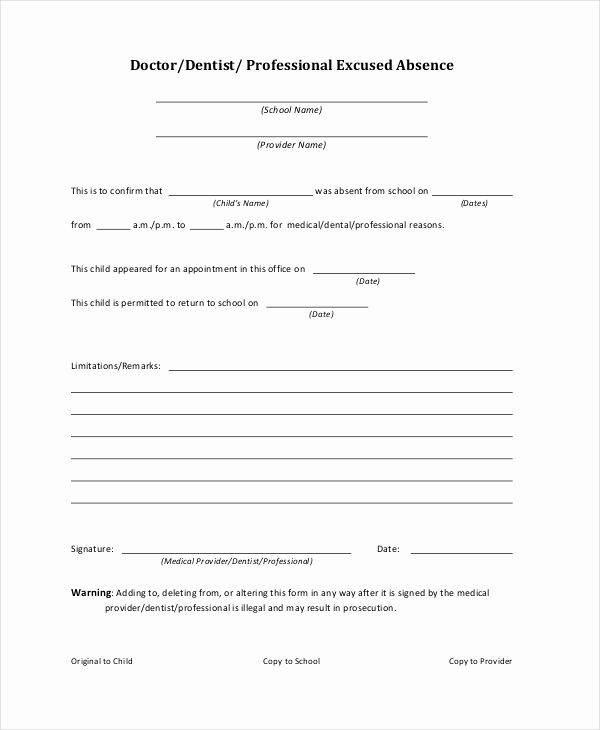 Doctor Excuse Note Template Beautiful Doctors Note Template for School 6 Free Word Pdf