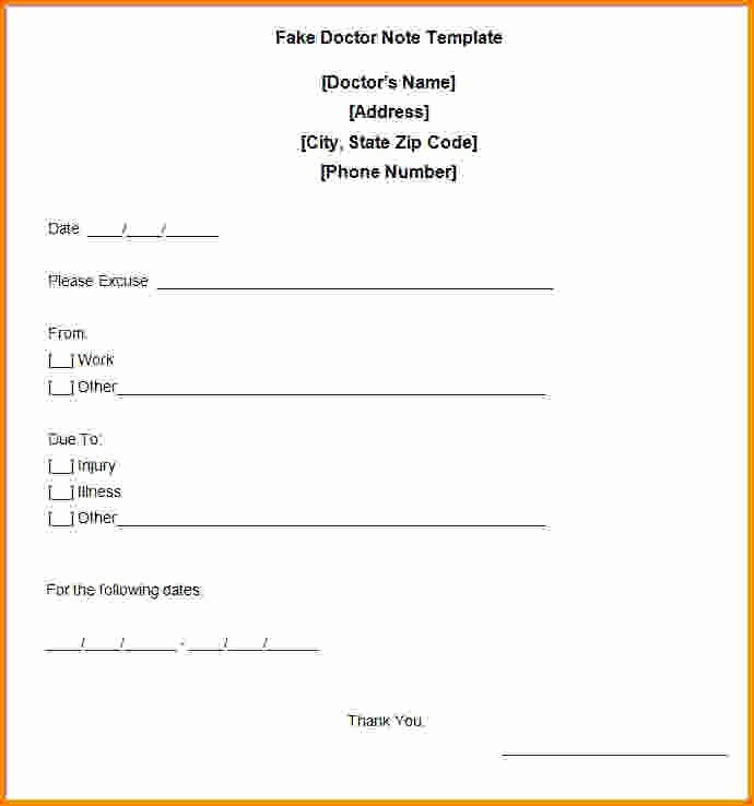 Doctor Note Template Pdf Best Of Kaiser Doctors Note In 2020
