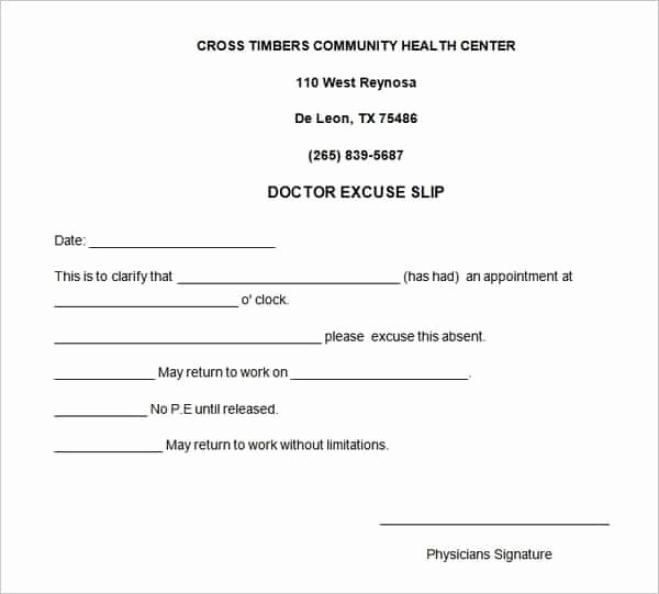 Doctors Note Template Word Beautiful 4 Free Doctors Note for Work Templates Word Excel