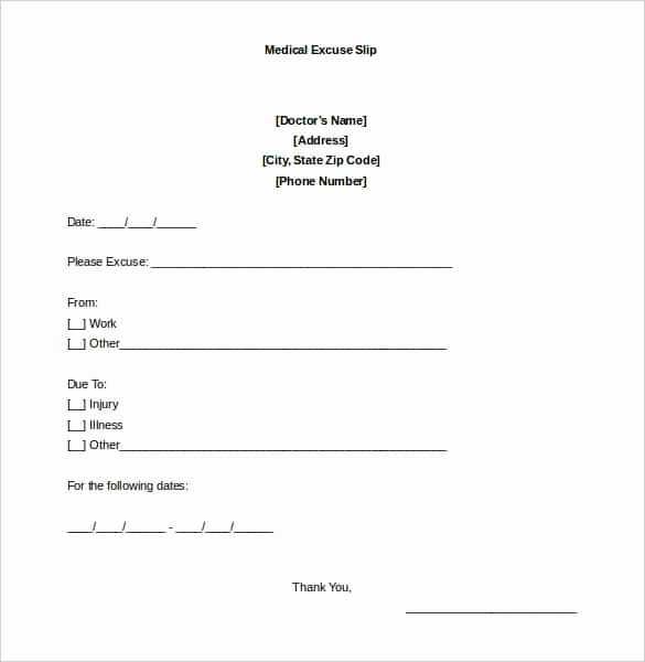 Doctors Note Template Word Beautiful 6 Printable Doctor S Note for Work Templates Pdf Word
