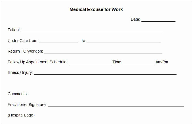 Doctors Notes for Work Template Luxury 15 Best Doctors Note Templates Sample Example Word Pdf