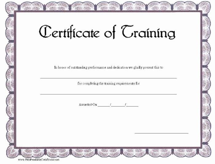 Dog Training Certificate Template New 15 Training Certificate Templates Free Download Designyep