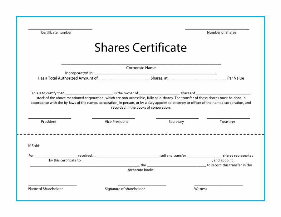 Download Stock Certificate Template Beautiful 41 Free Stock Certificate Templates Word Pdf Free