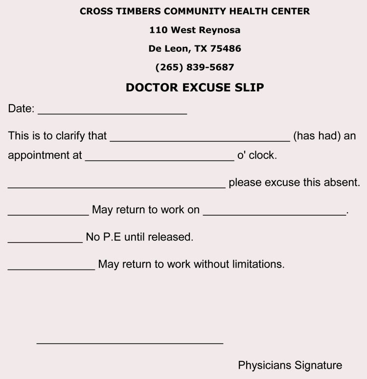 Dr Notes for Work Template Unique Fake Doctors Note Templates for Work or School